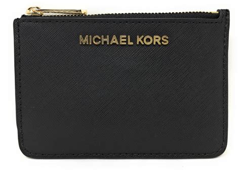 michael kors wallet black button|michael kors small black wallet.